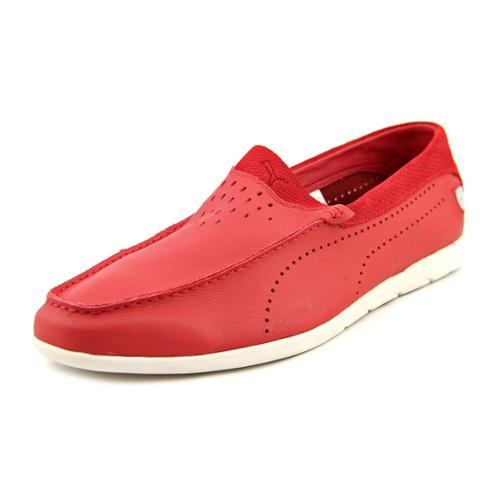 Puma red outlet leather shoes